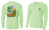 Performance Dri Fit Long sleeve "The Drunken Iguana" SPF Fishing Shirt