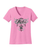 Rick's Ladies Classic V Neck Tee
