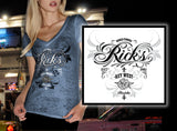 Rick's Ladies Classic V Neck Tee
